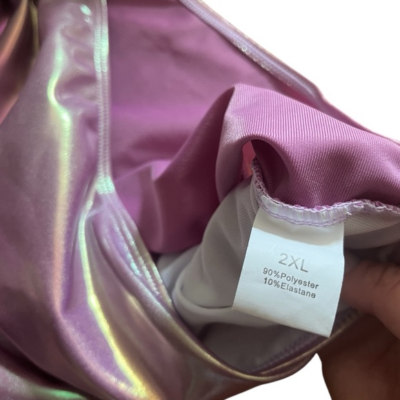 🐚🌺SWIM 2/15$🐚🌺 Purple Iridescent Bikini Bottoms - Picture 4 of 4